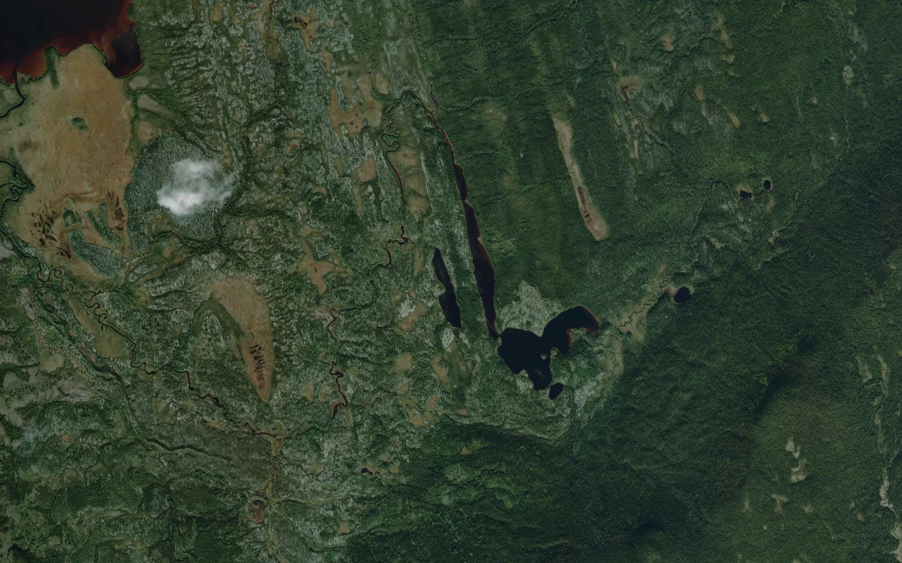 Satellite map of the Lac Alcide