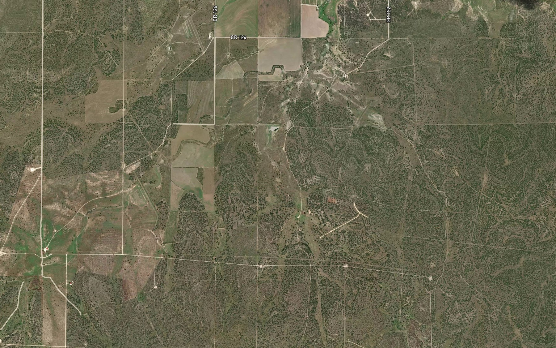 Satellite map of the Soil Conservation Service Site 13 Reservoir