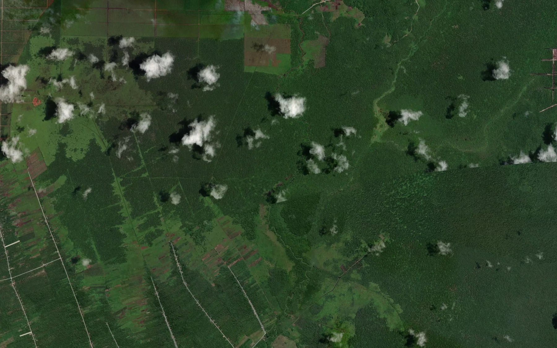 Satellite map of the Sungai Air Merah