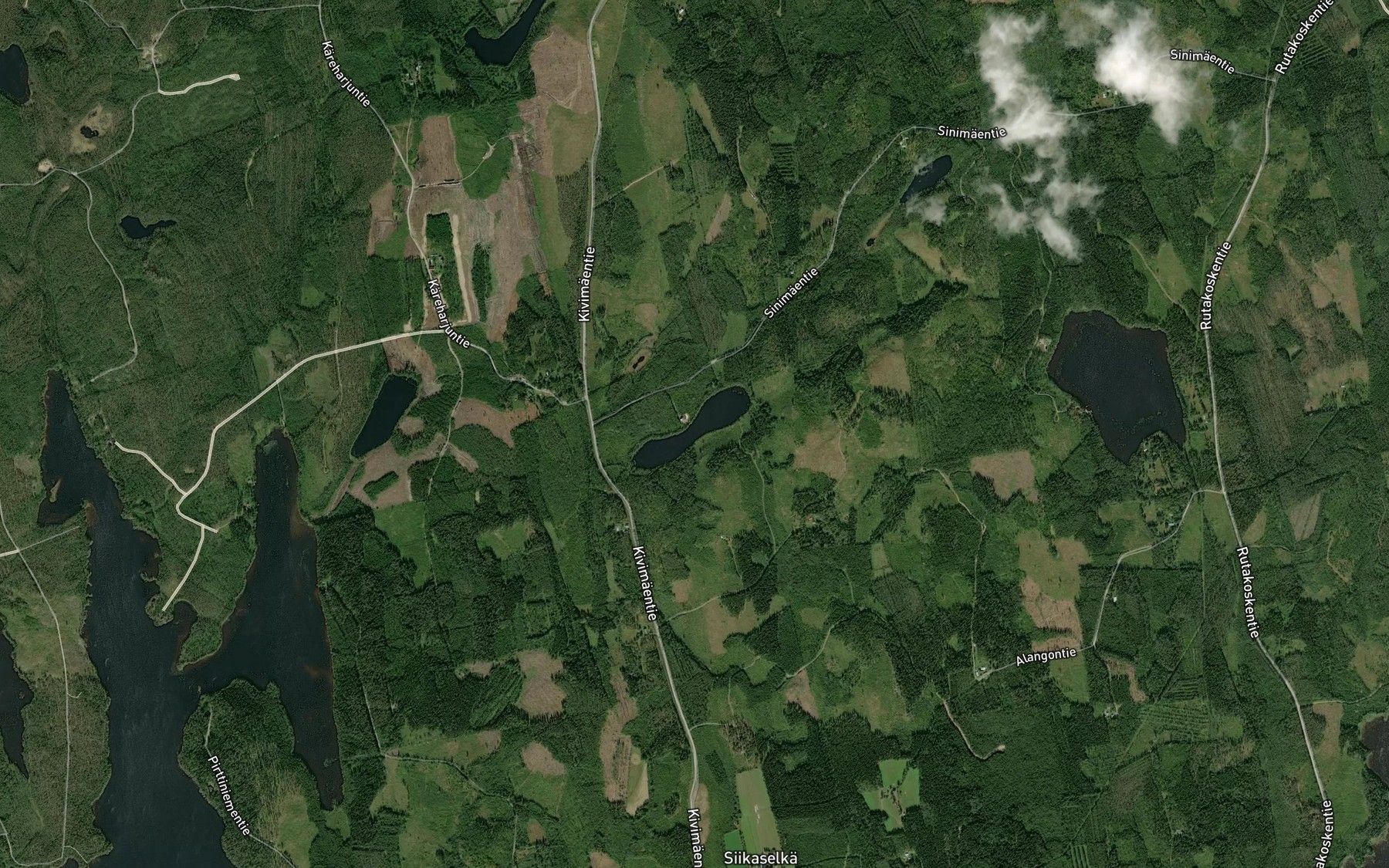 Satellite map of the Paartelampi