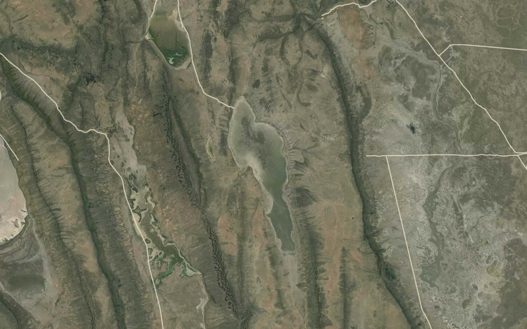 Satellite map of the Rough Lake