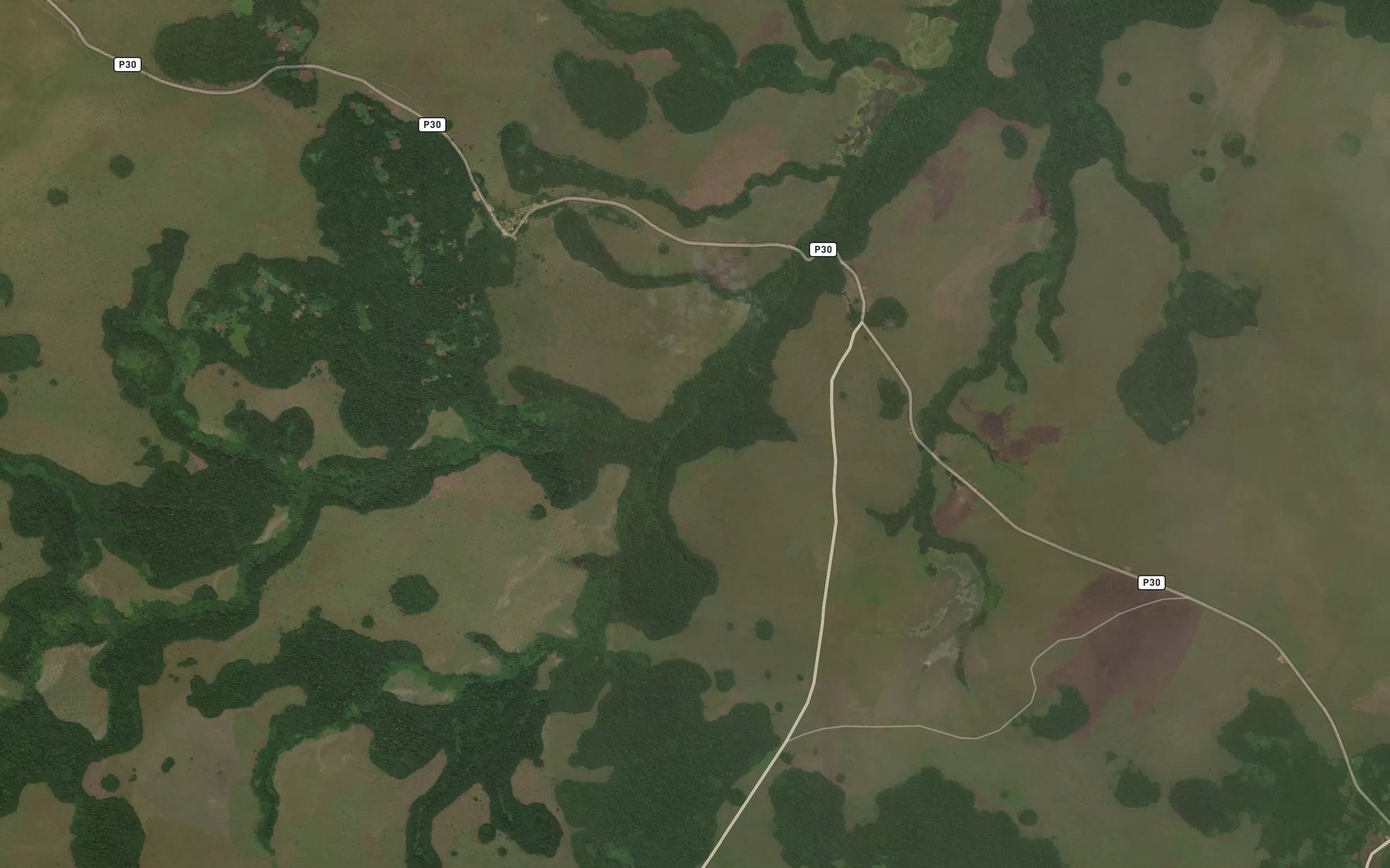 Satellite map of the Ekana
