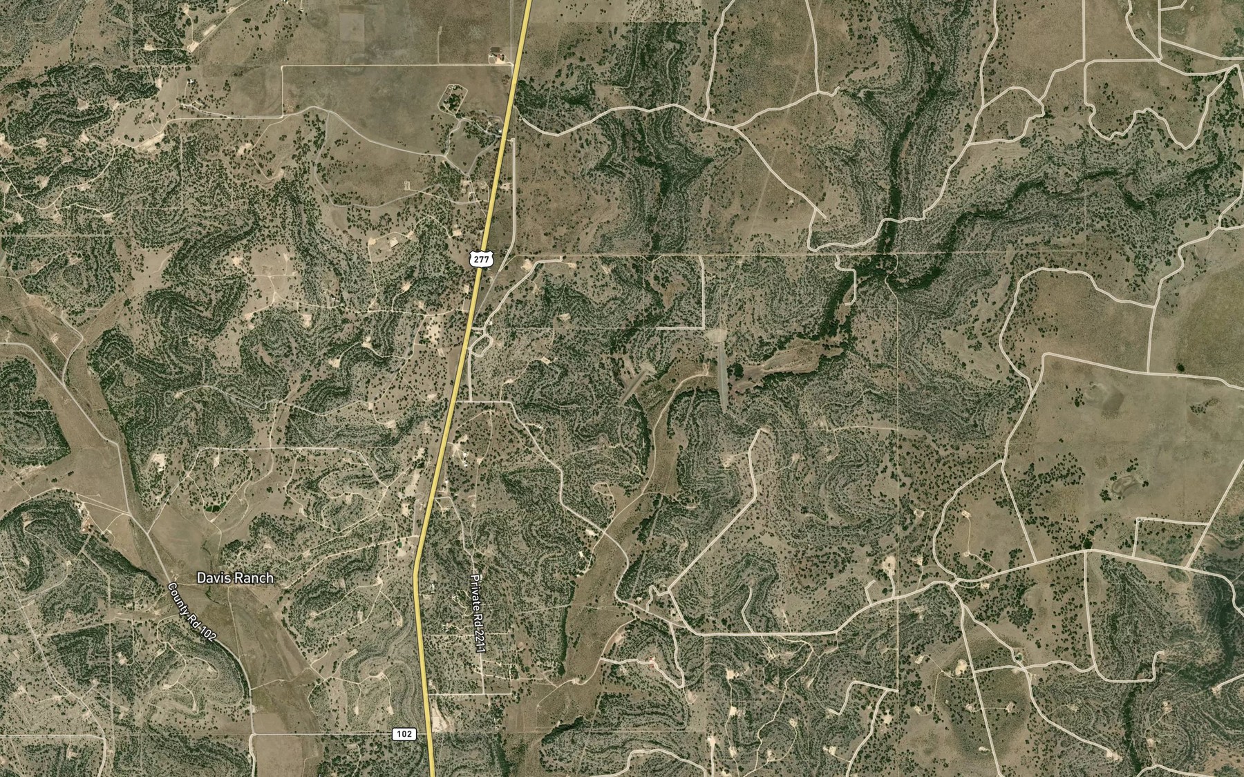 Satellite map of the Soil Conservation Service Site 6 Reservoir