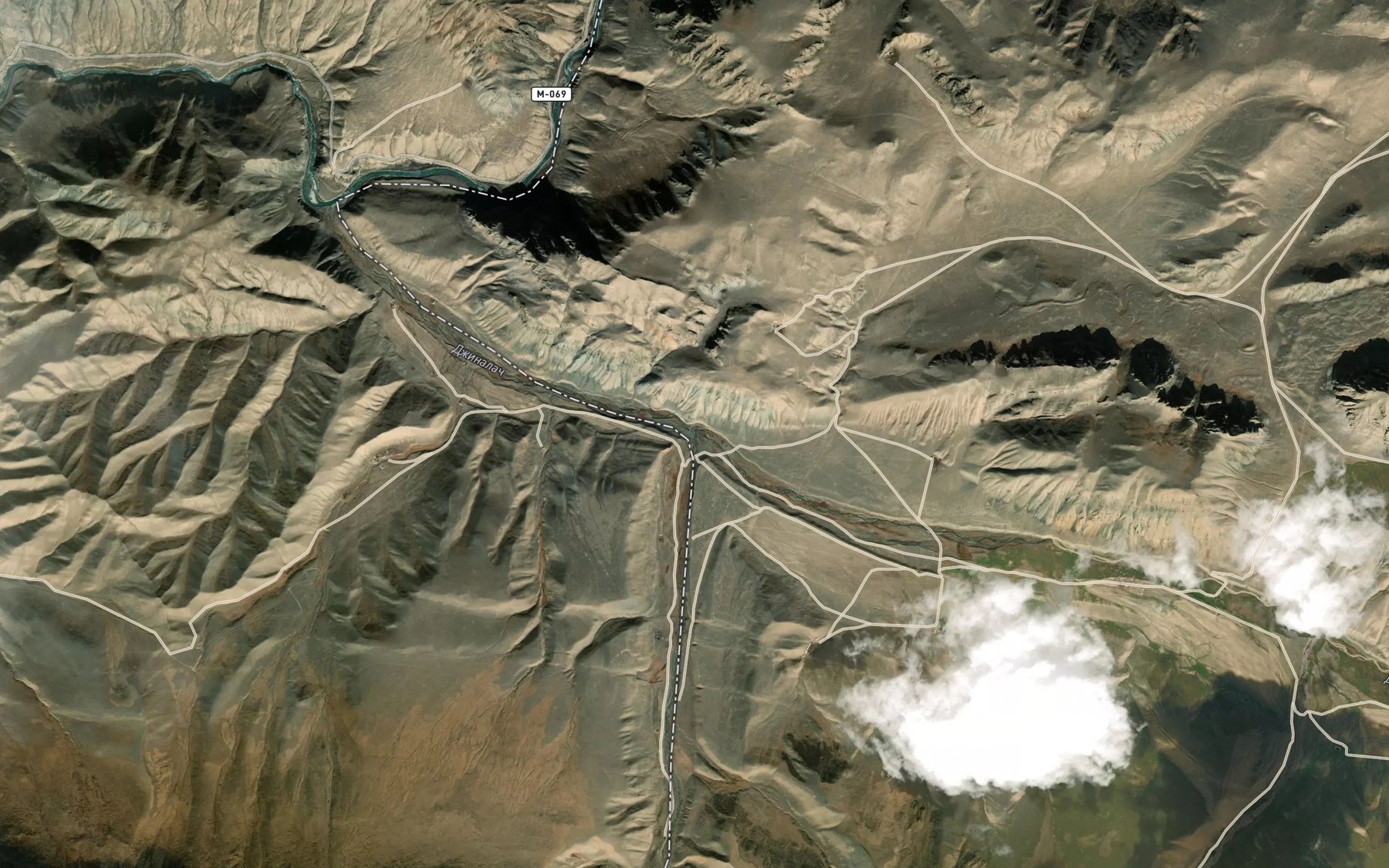 Satellite map of the Dzhakbolot