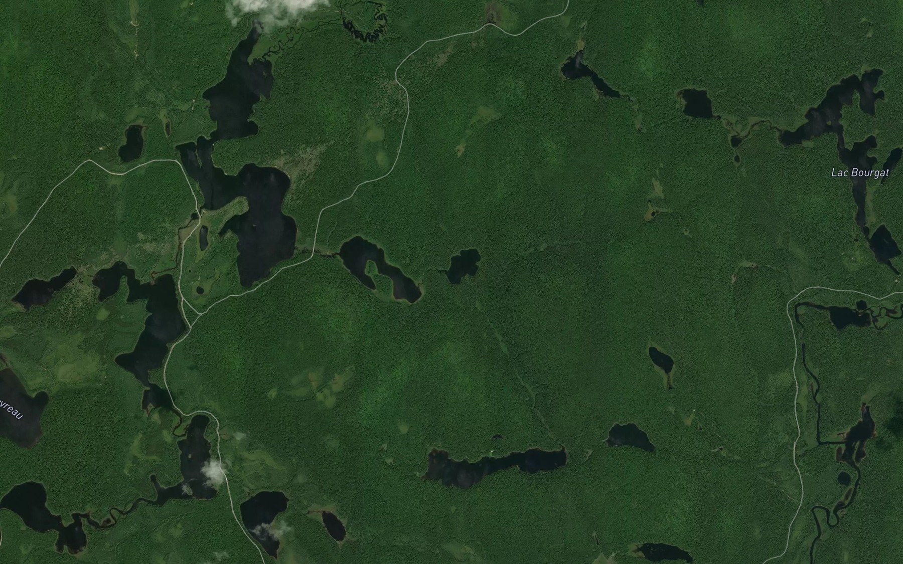 Satellite map of the Lac au Sous-Bois de Patience
