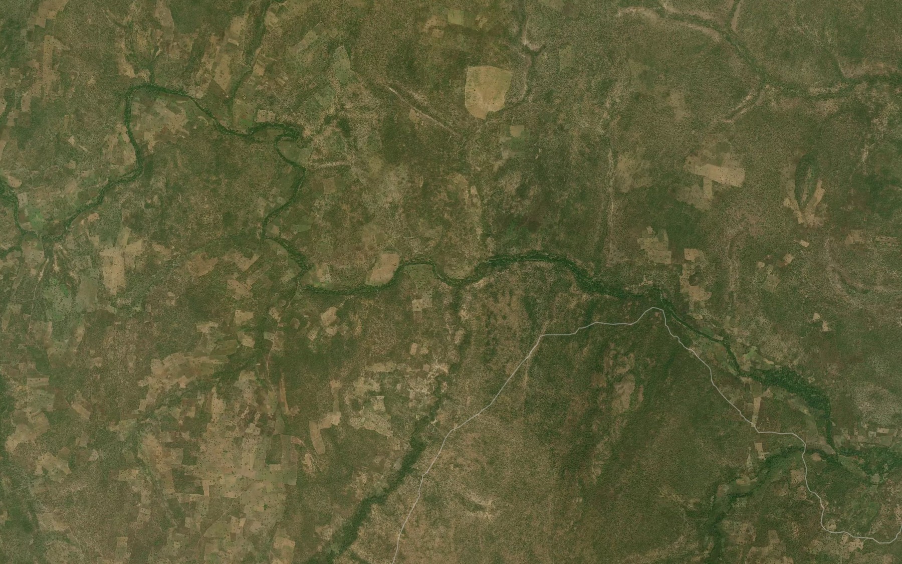 Satellite map of the River Sha