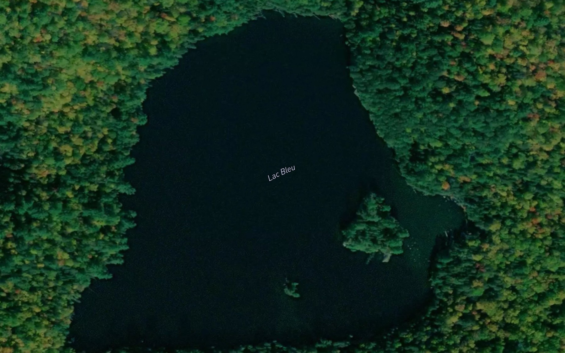 Satellite map of the Lac Bleu