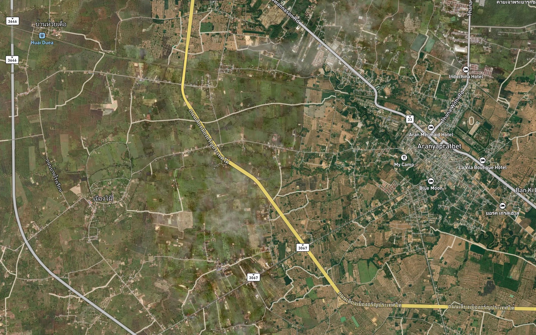 Satellite map of the Huai Mueang Phai