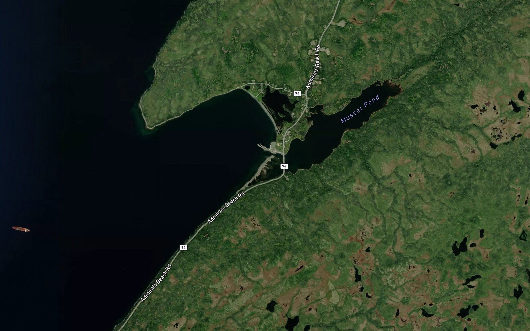 Satellite map of the Big Gut