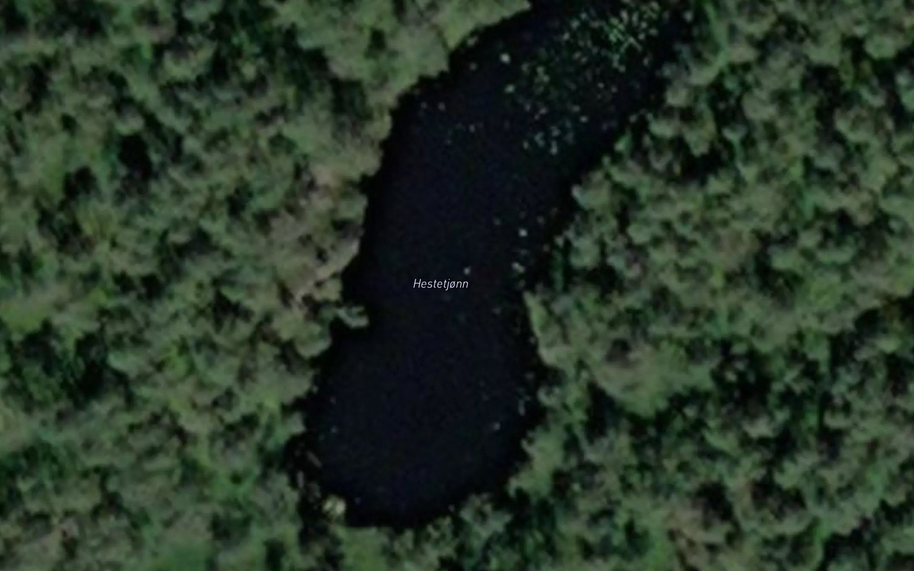 Satellite map of the Hestetjonn