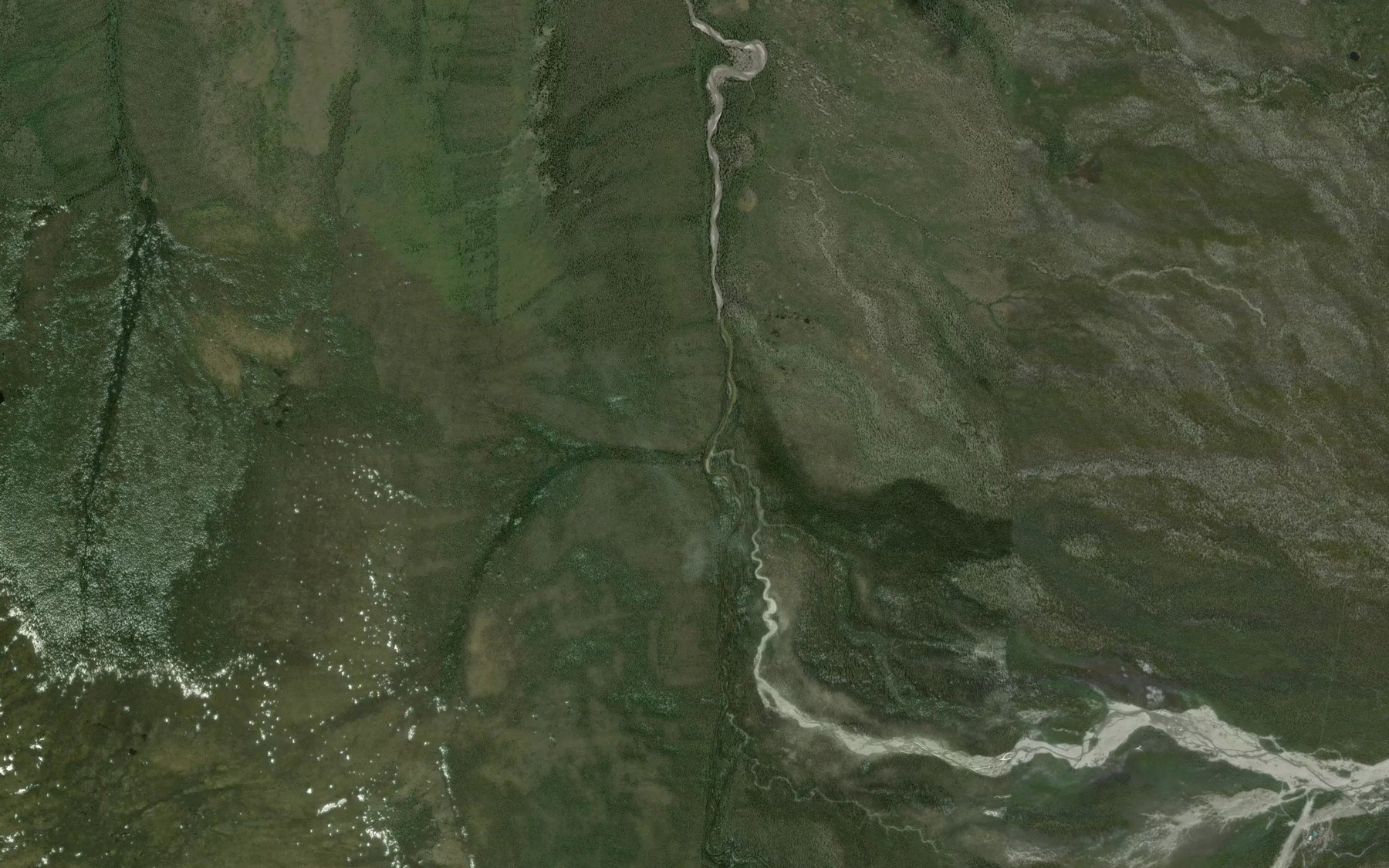 Satellite map of the Canyon Creek