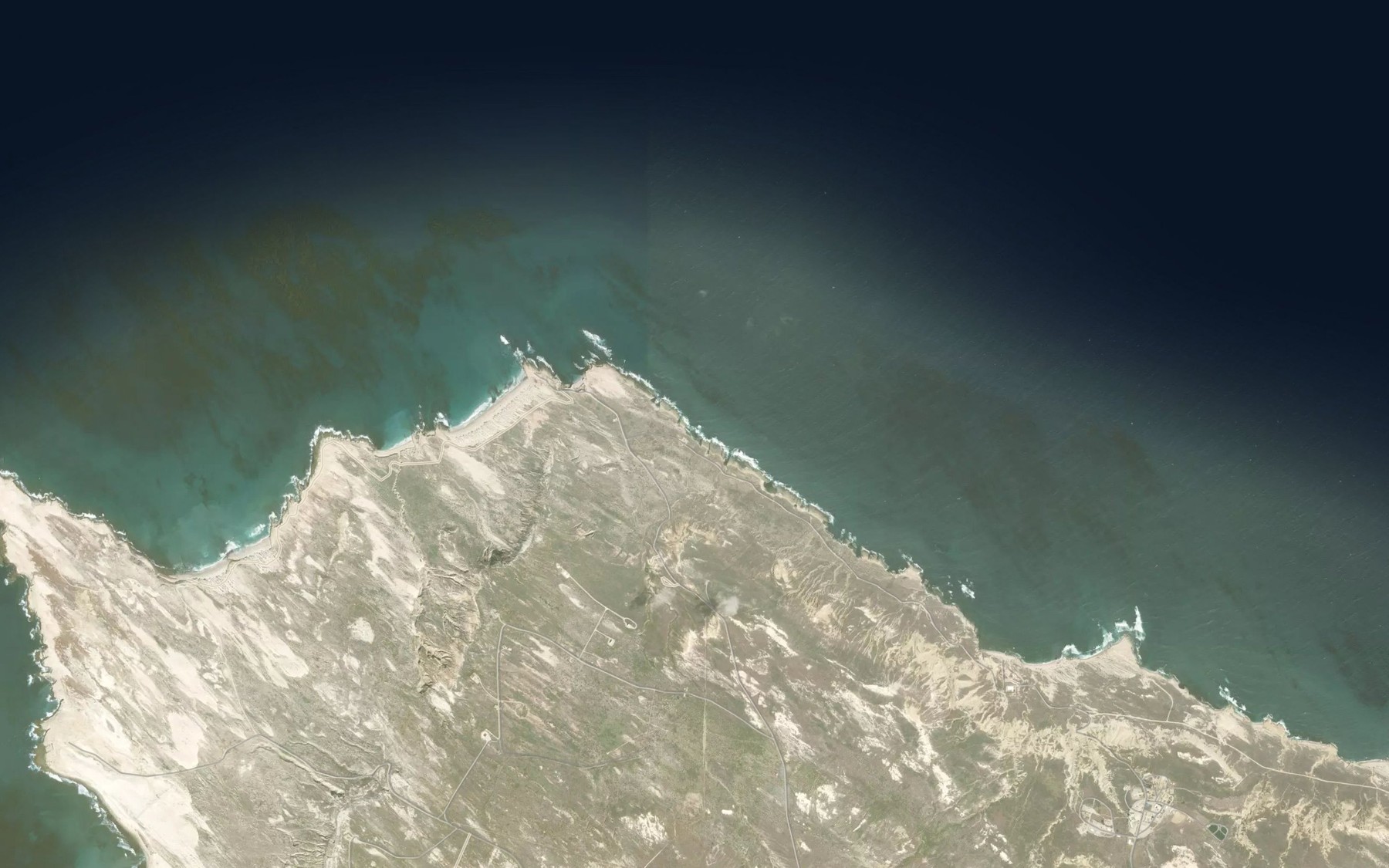 Satellite map of the Corral Harbor