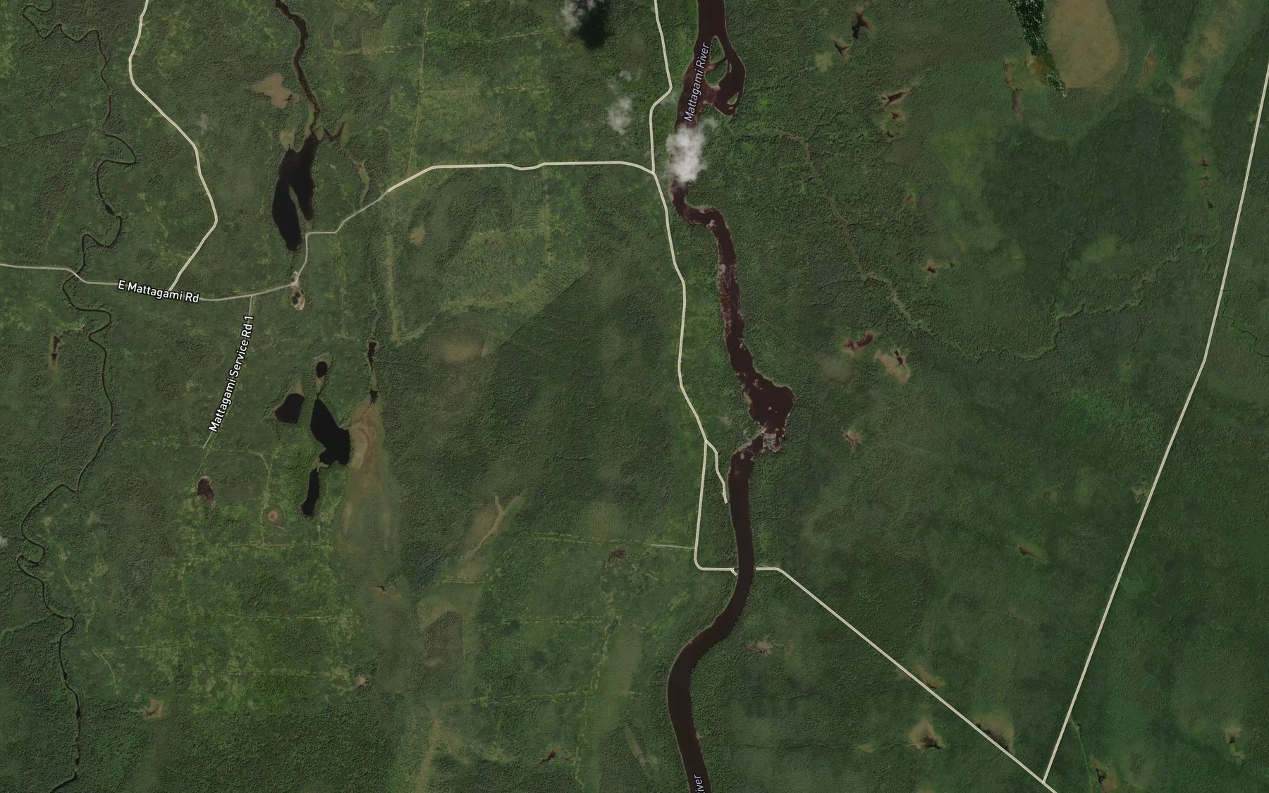 Satellite map of the Davis Rapids