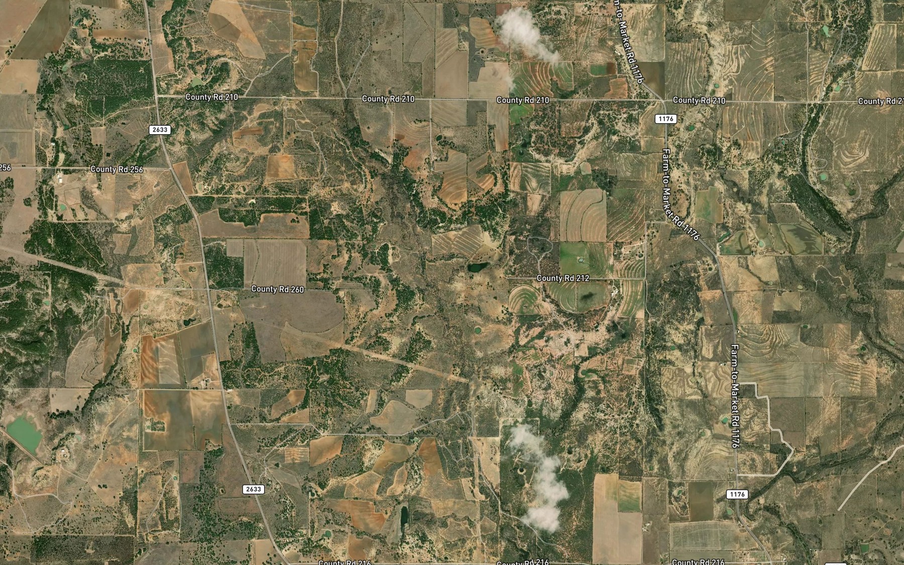 Satellite map of the Soil Conservation Service Site 2 Reservoir