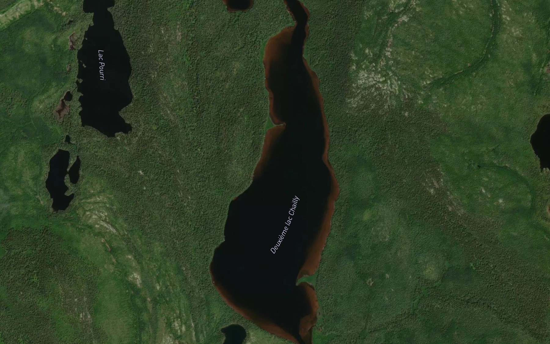 Satellite map of the Deuxieme lac Chailly