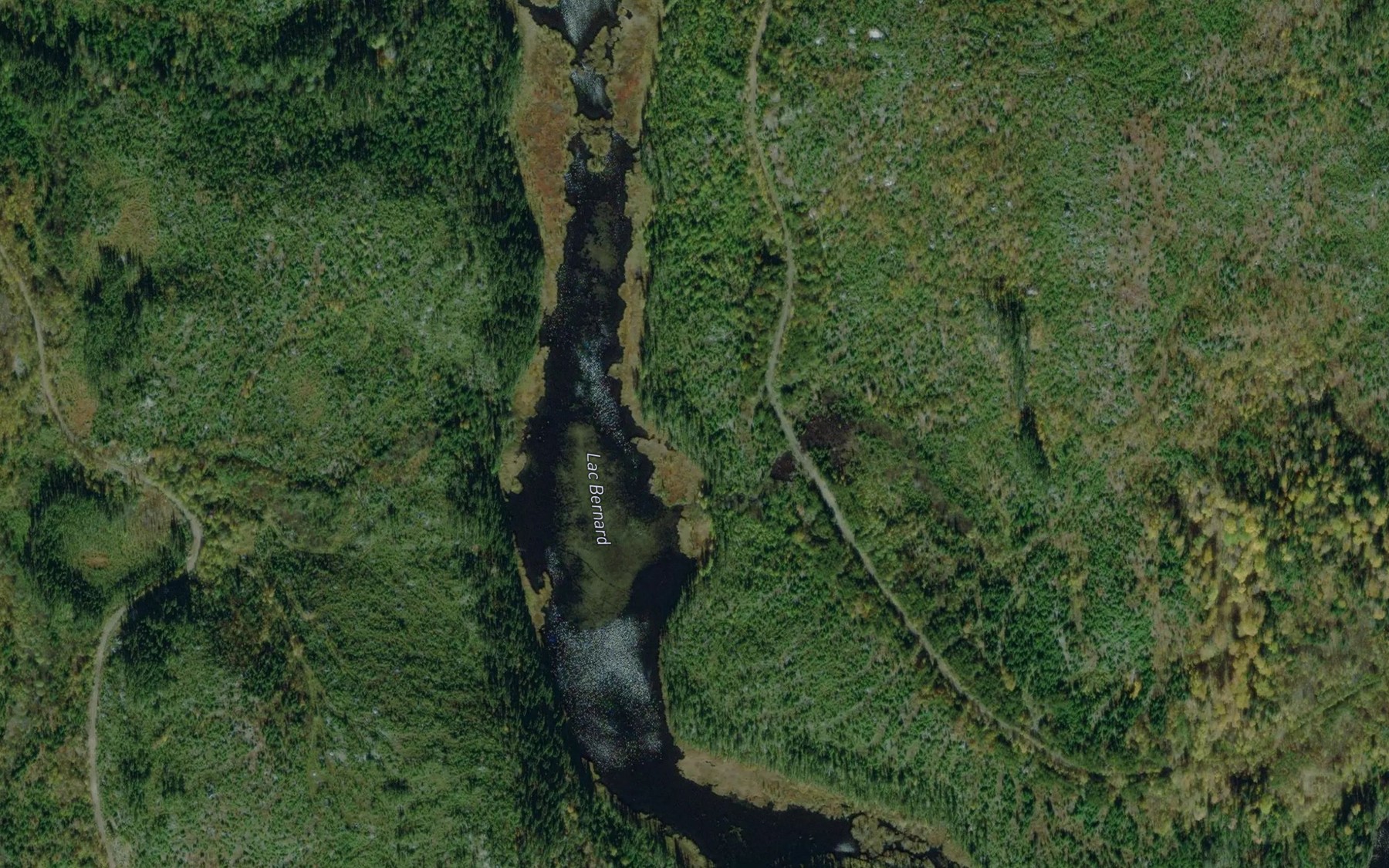 Satellite map of the Lac Bernard
