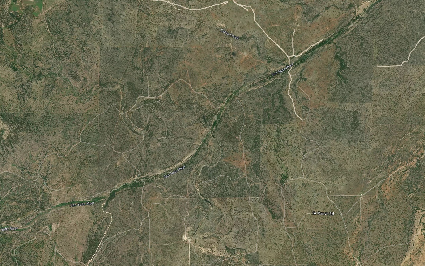 Satellite map of the Ranch Branch