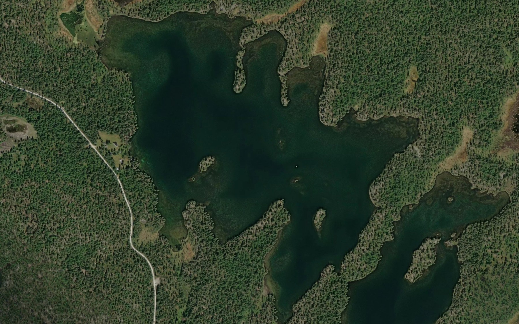 Satellite map of the Gunnarsjoen,store