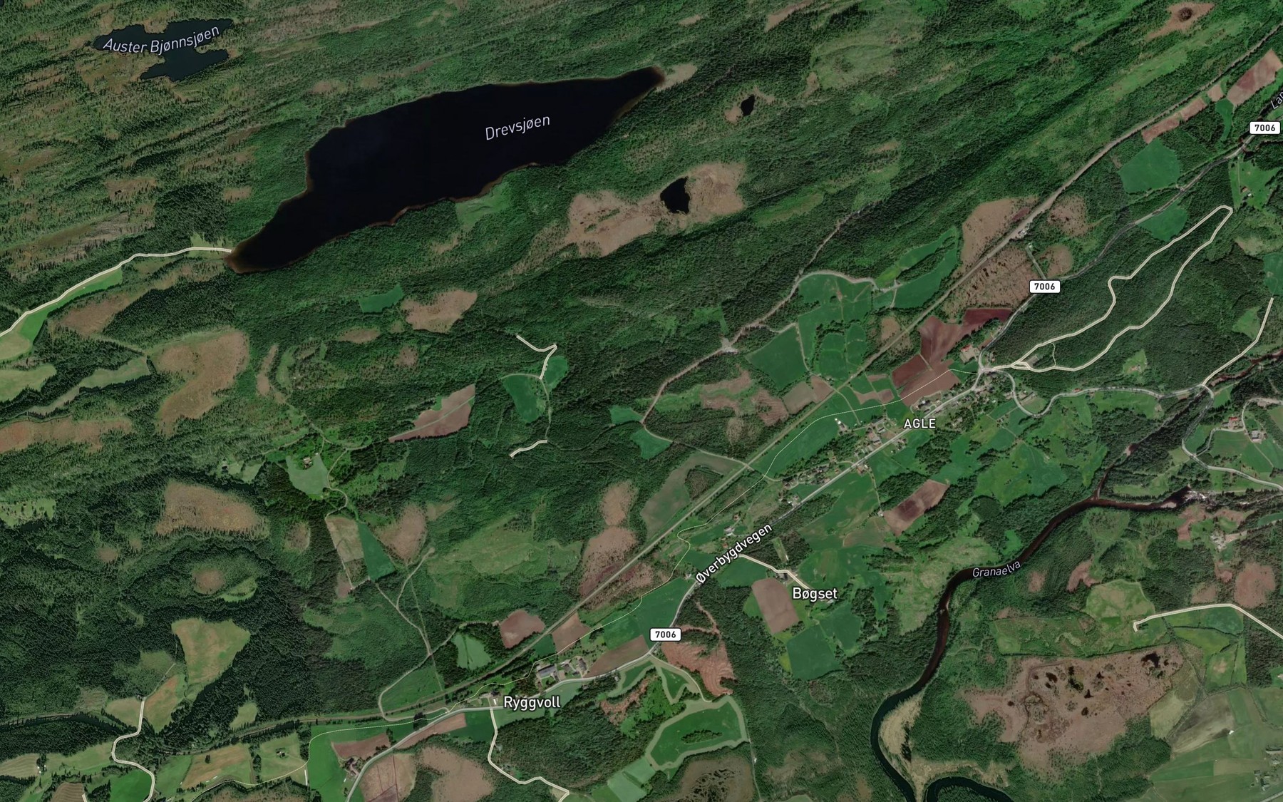 Satellite map of the Leirdalbekken