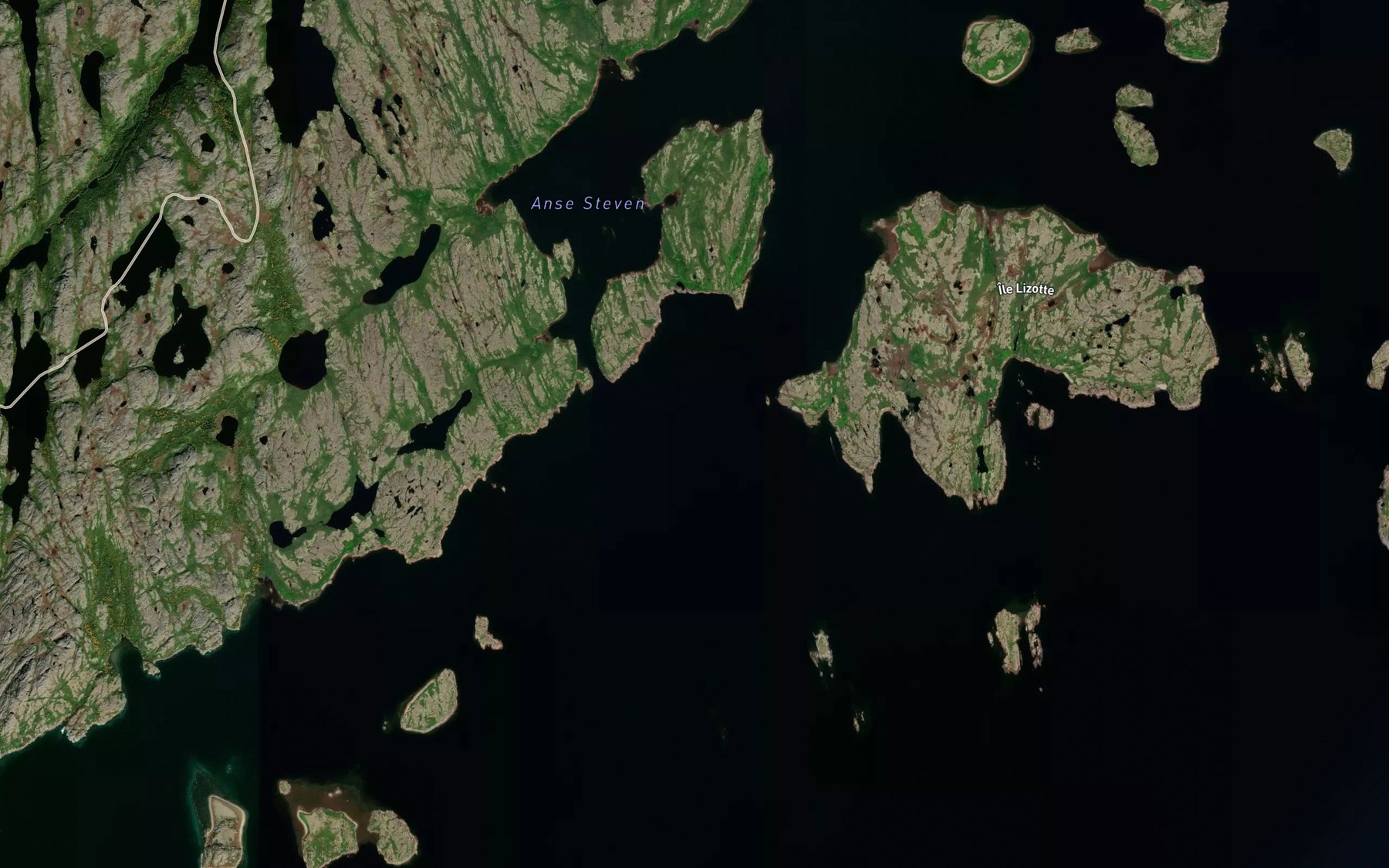 Satellite map of the Goulet Summer House