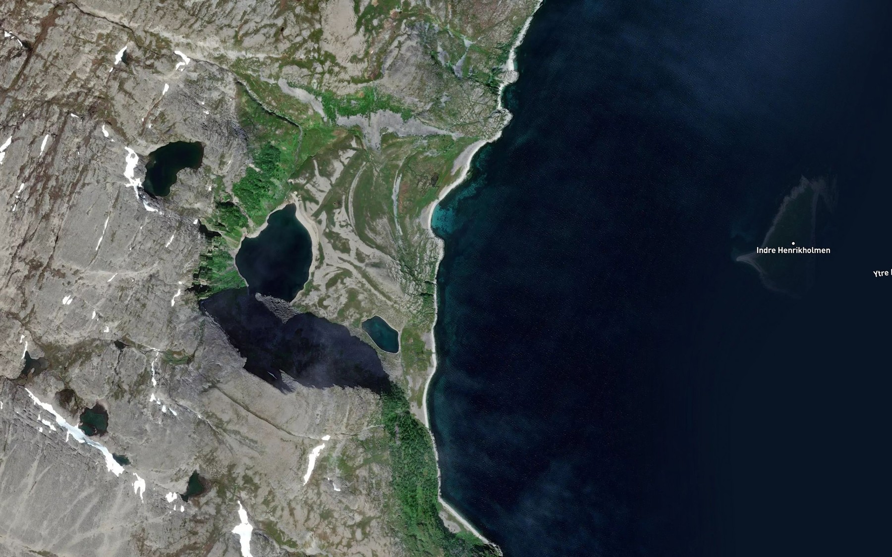 Satellite map of the Ytre Rokvika