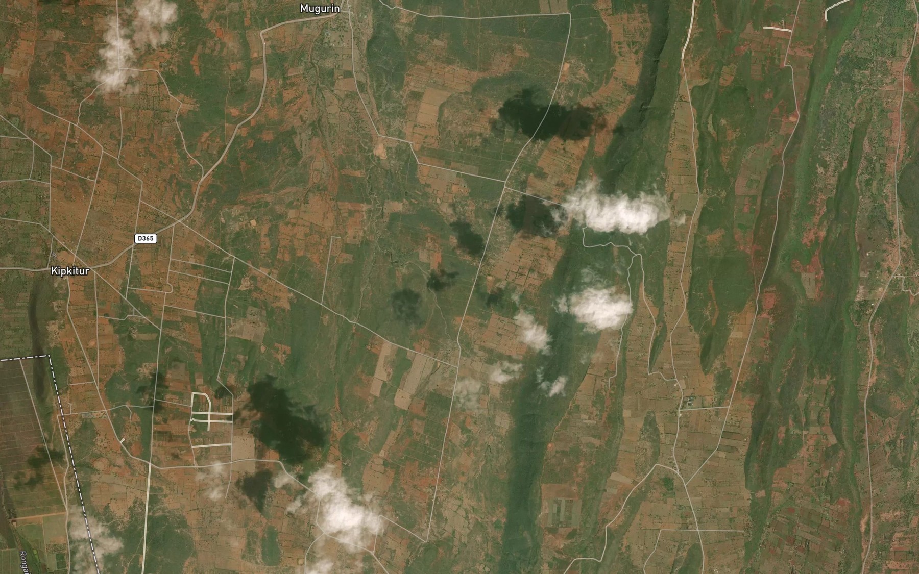 Satellite map of the Mugurin