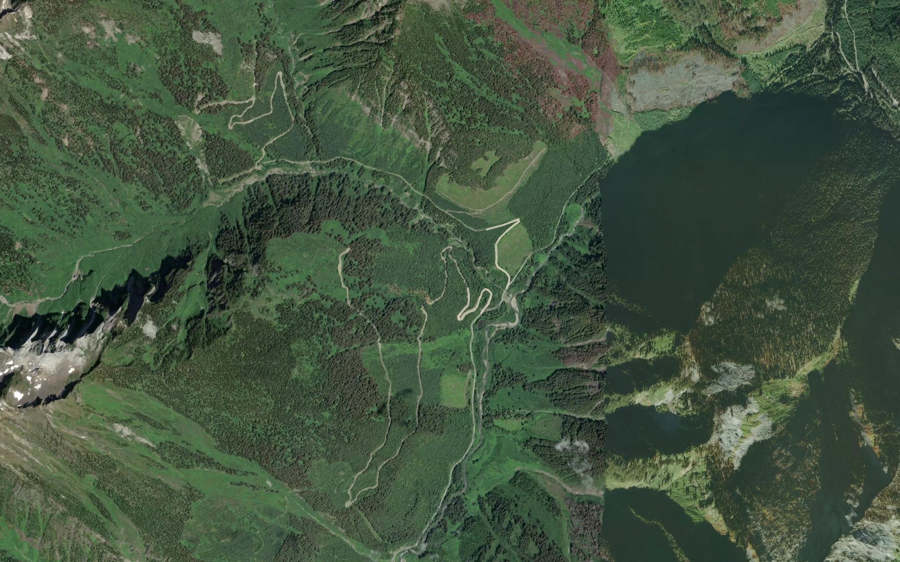 Satellite map of the Standfast Creek