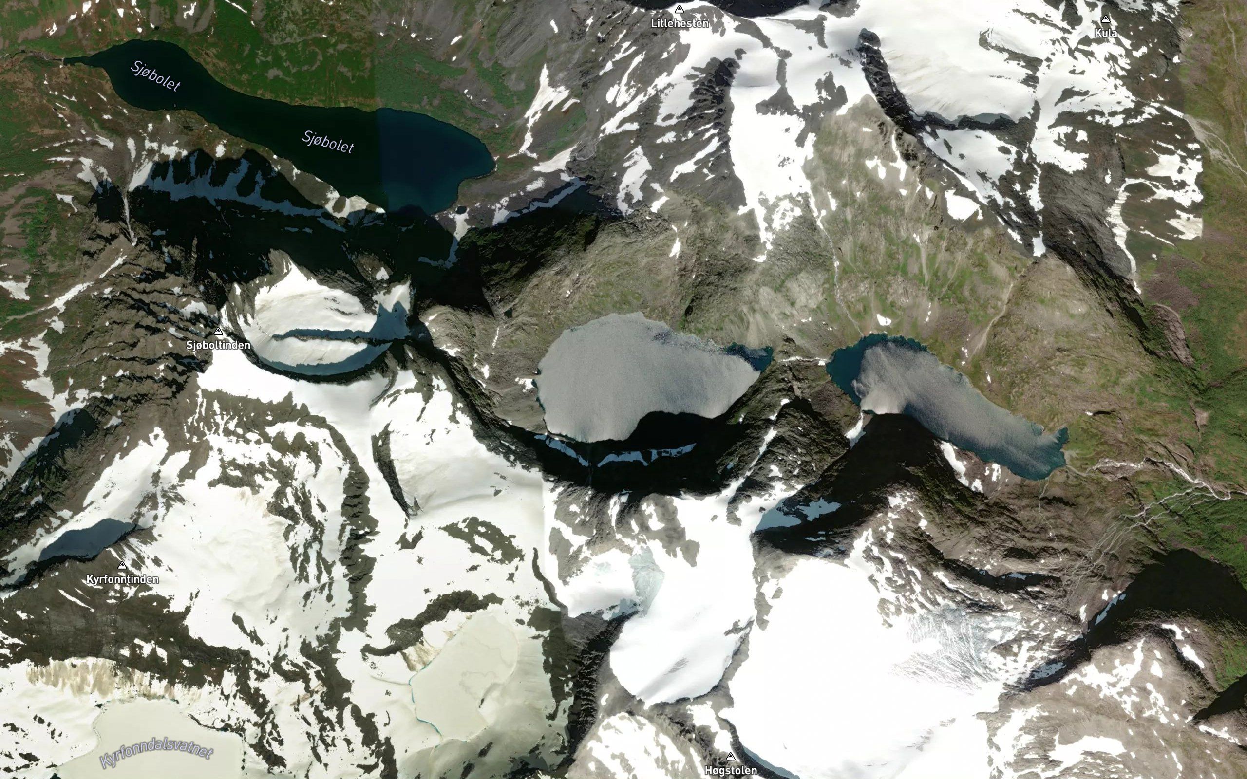 Berilldalsvatnet,fremste