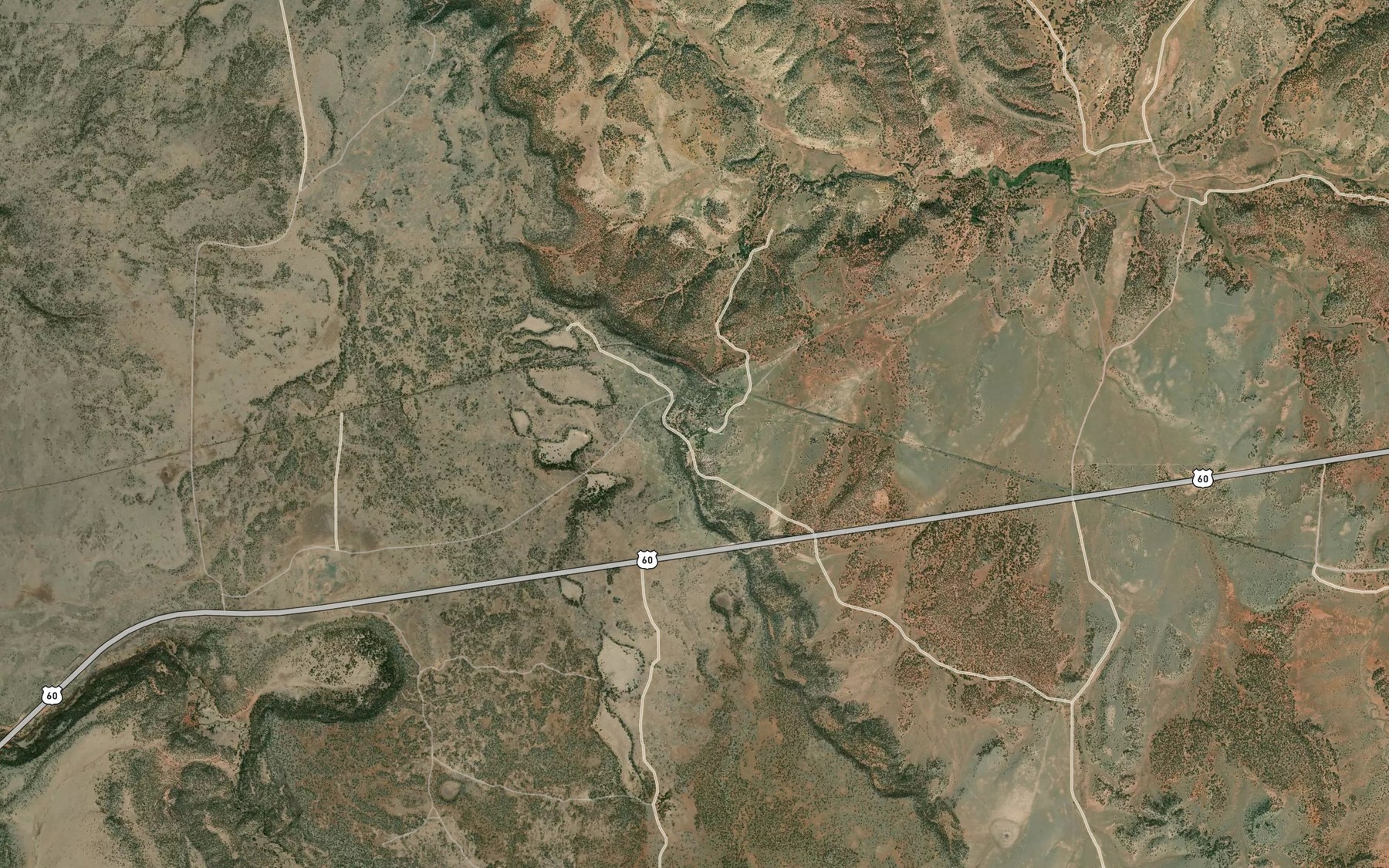 Satellite map of the Horseshoe Spring