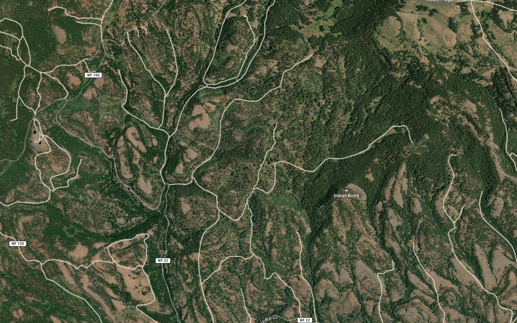 Satellite map of the Lunch Spring