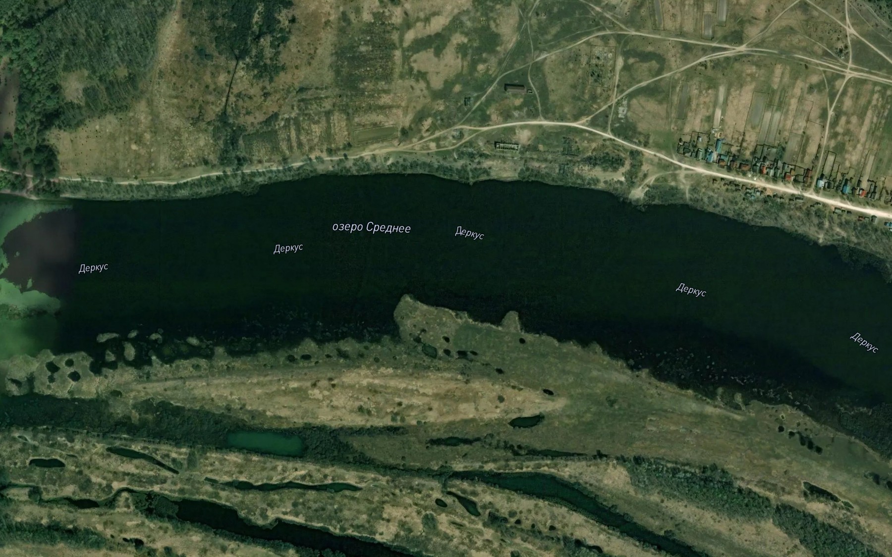 Satellite map of the Ozero Sredneye