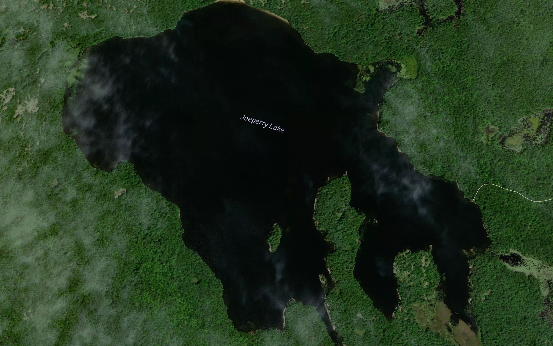 Satellite map of the Joeperry Lake