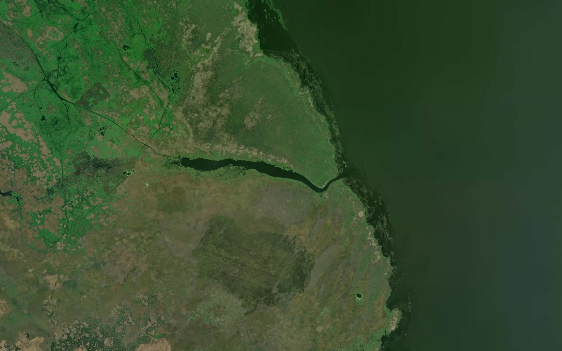 Satellite map of the Cochrans Pass