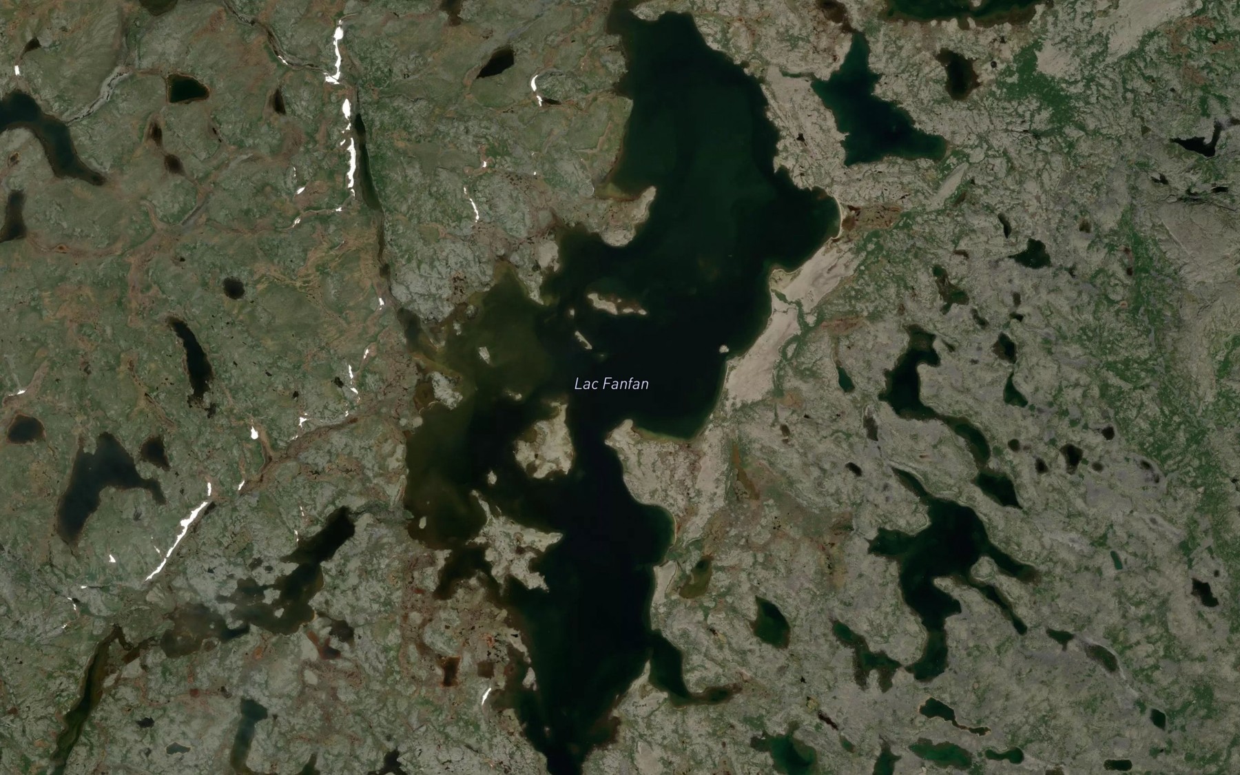 Satellite map of the Lac Fanfan