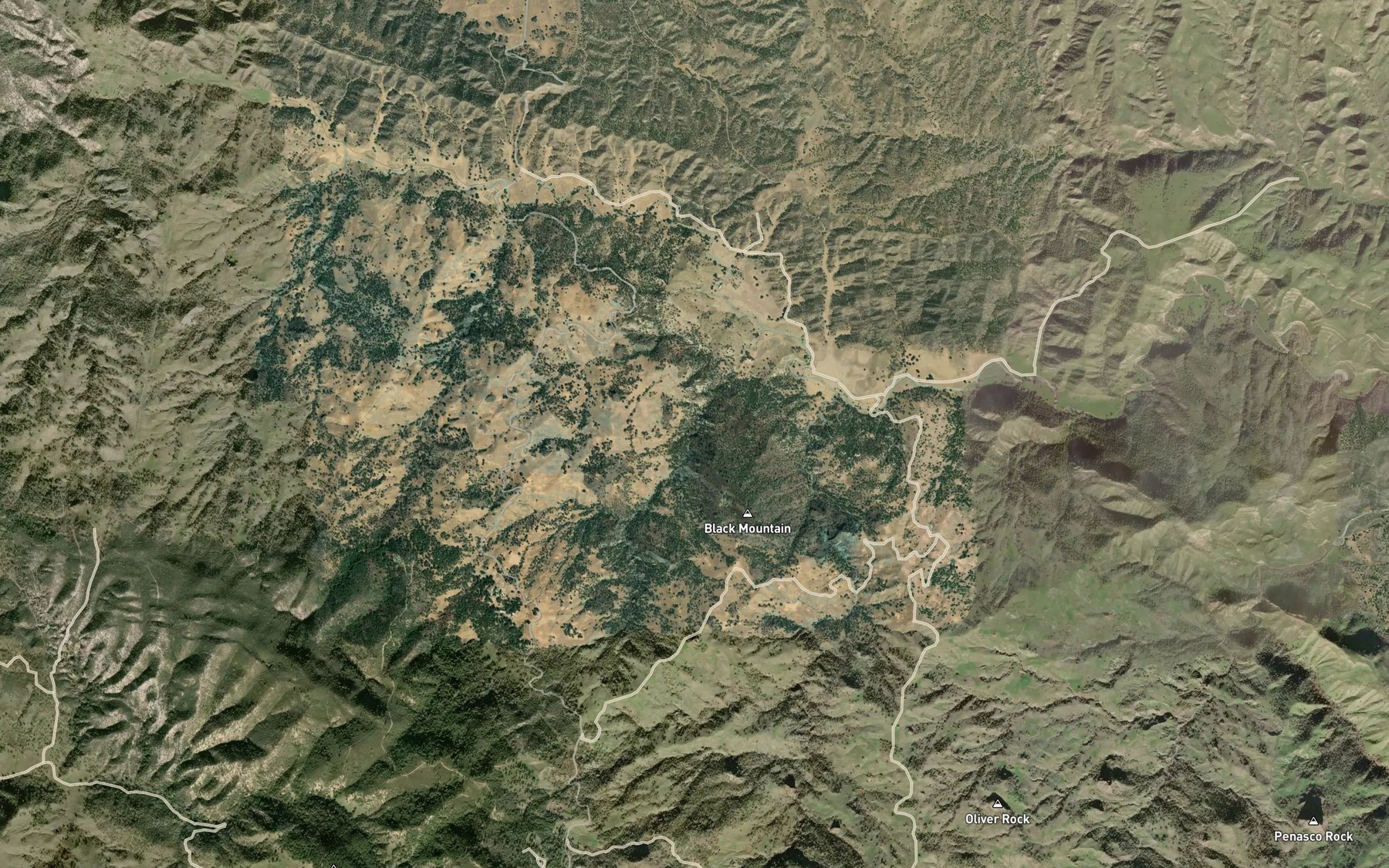 Satellite map of the Castro Spring