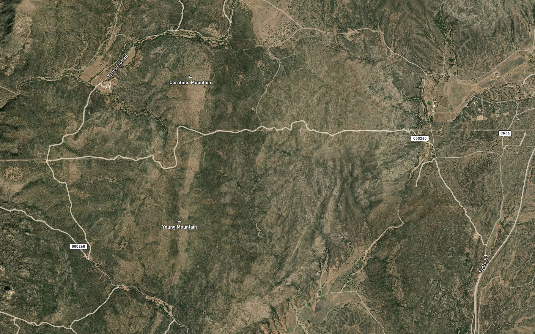 Satellite map of the Juniper Spring