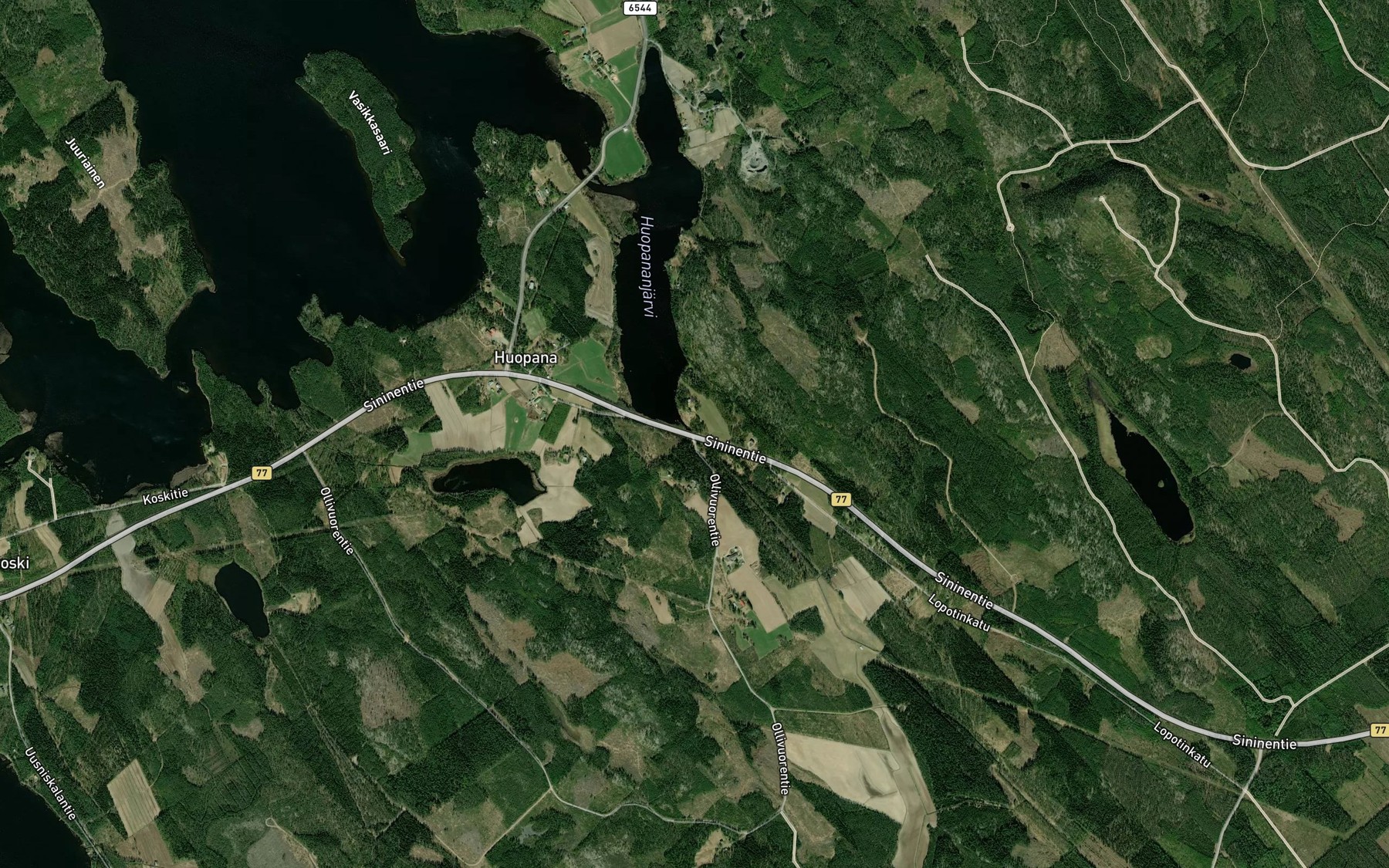 Satellite map of the Huopananpuro