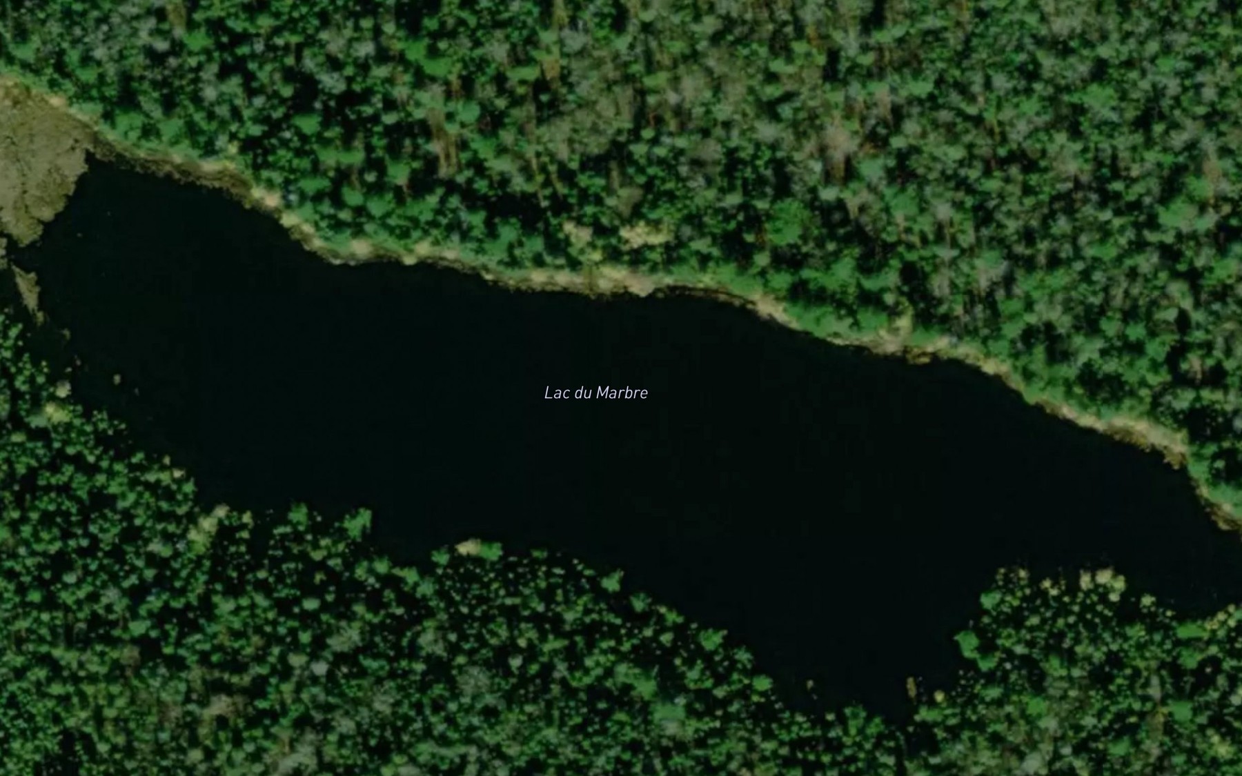 Satellite map of the Lac du Marbre