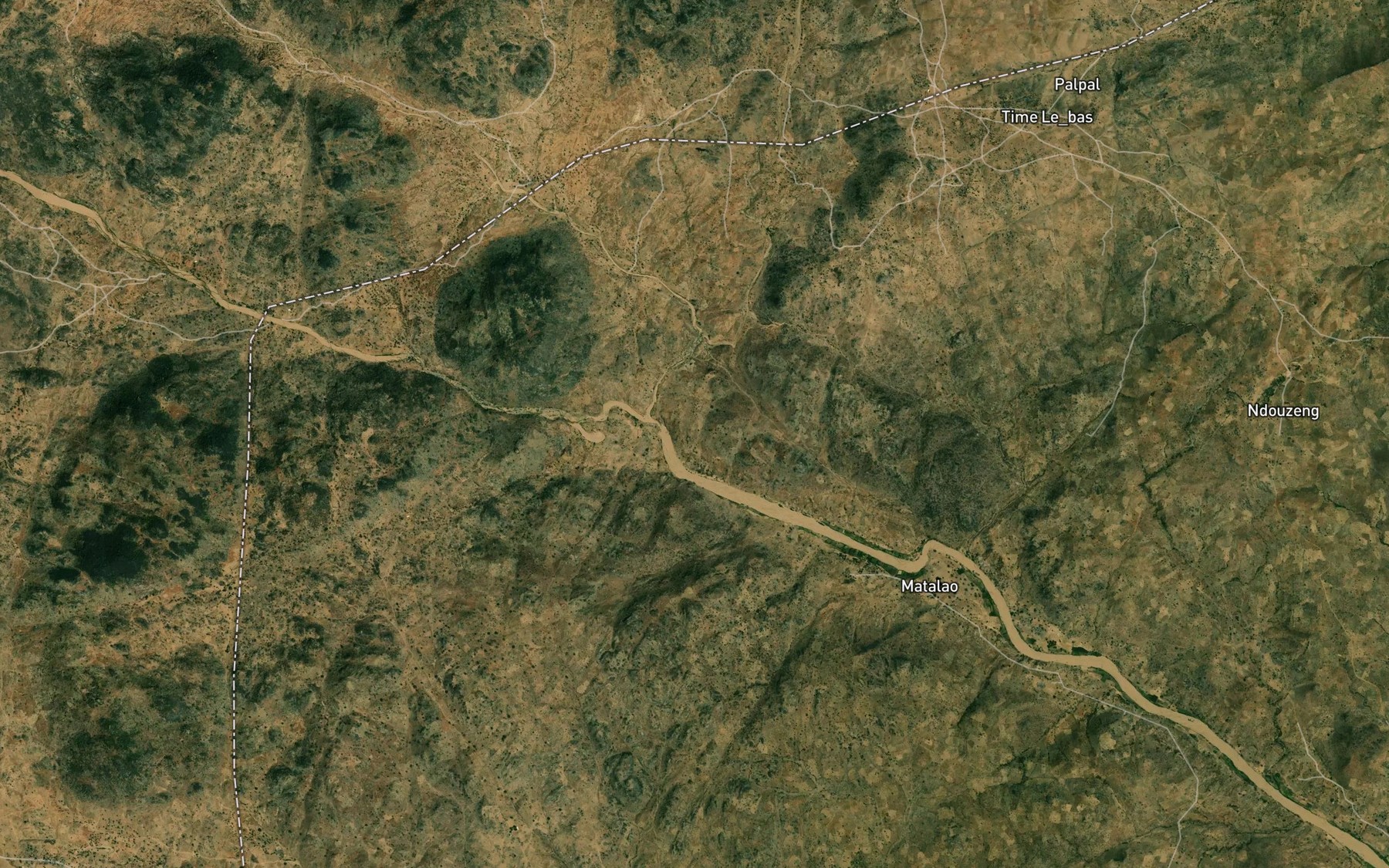 Satellite map of the Pandoual