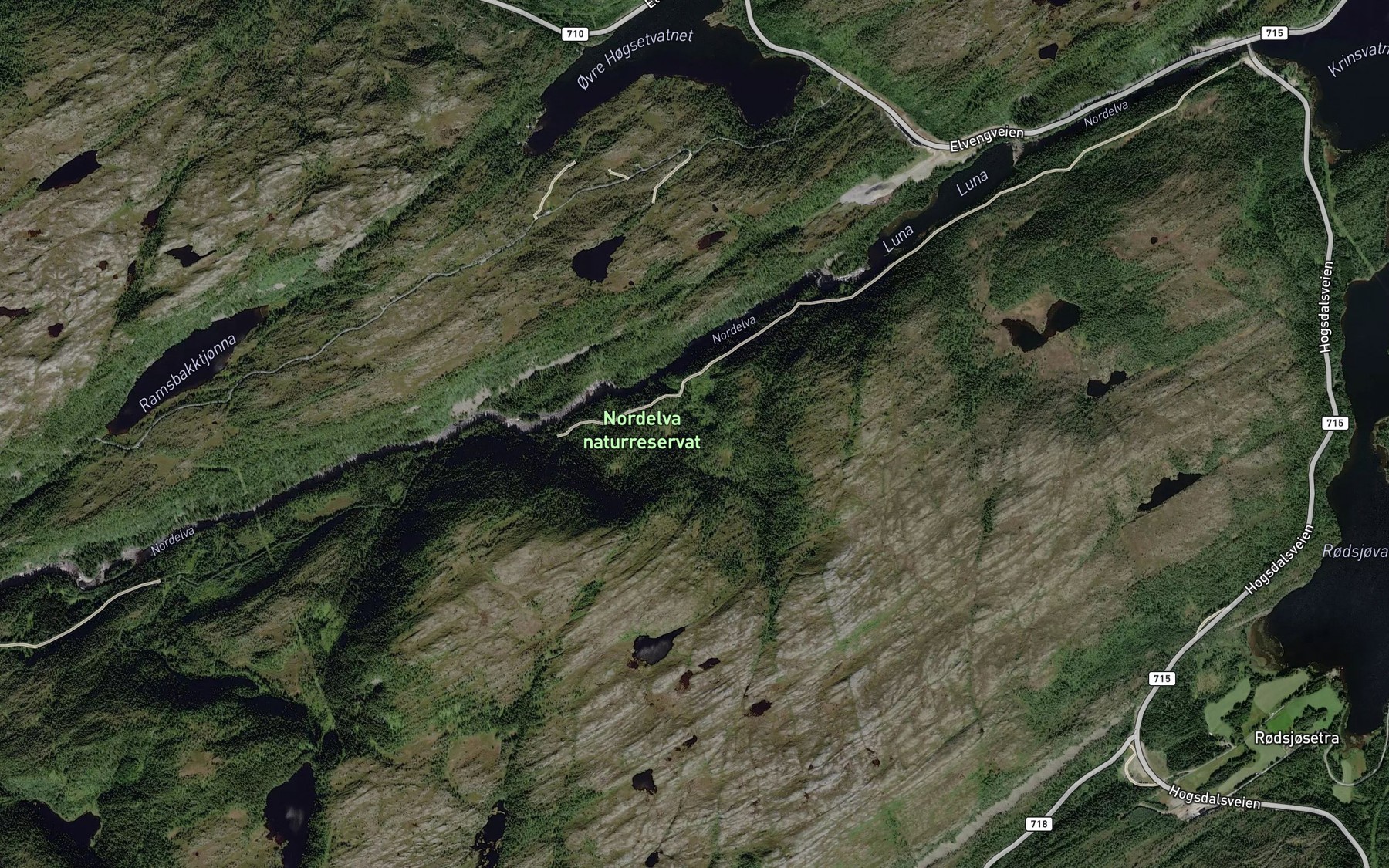 Satellite map of the Stegalibekken