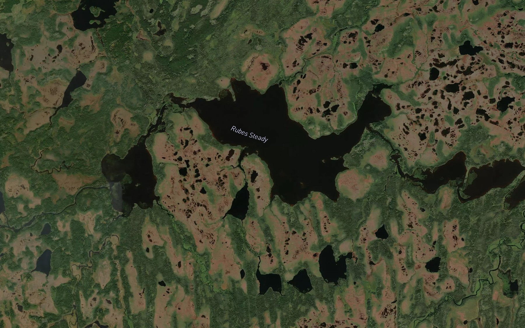 Satellite map of the Rubes Steady