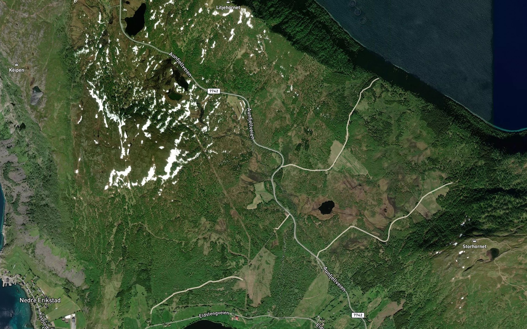 Satellite map of the Eldstengelva