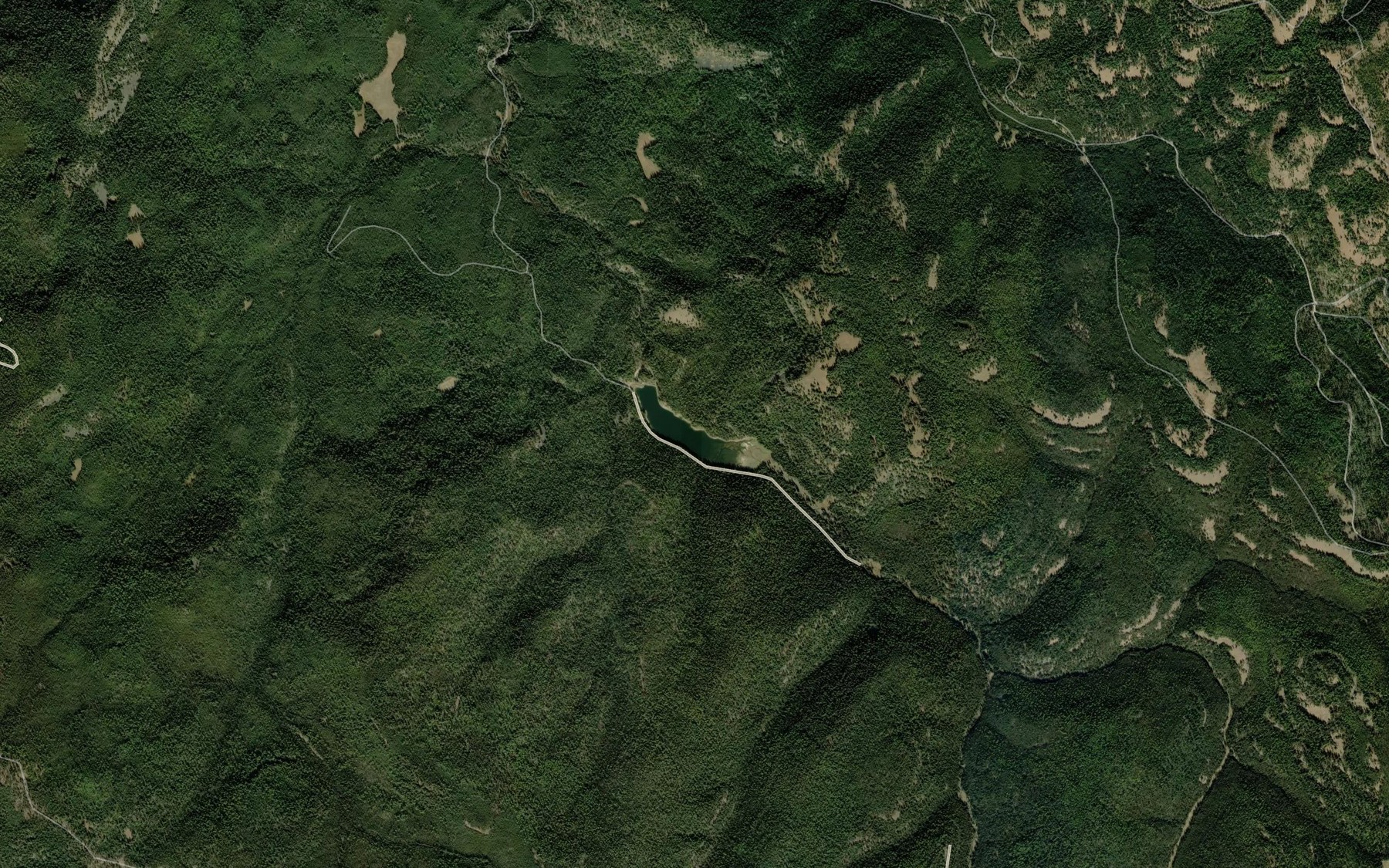 Satellite map of the La Grande Reservoir