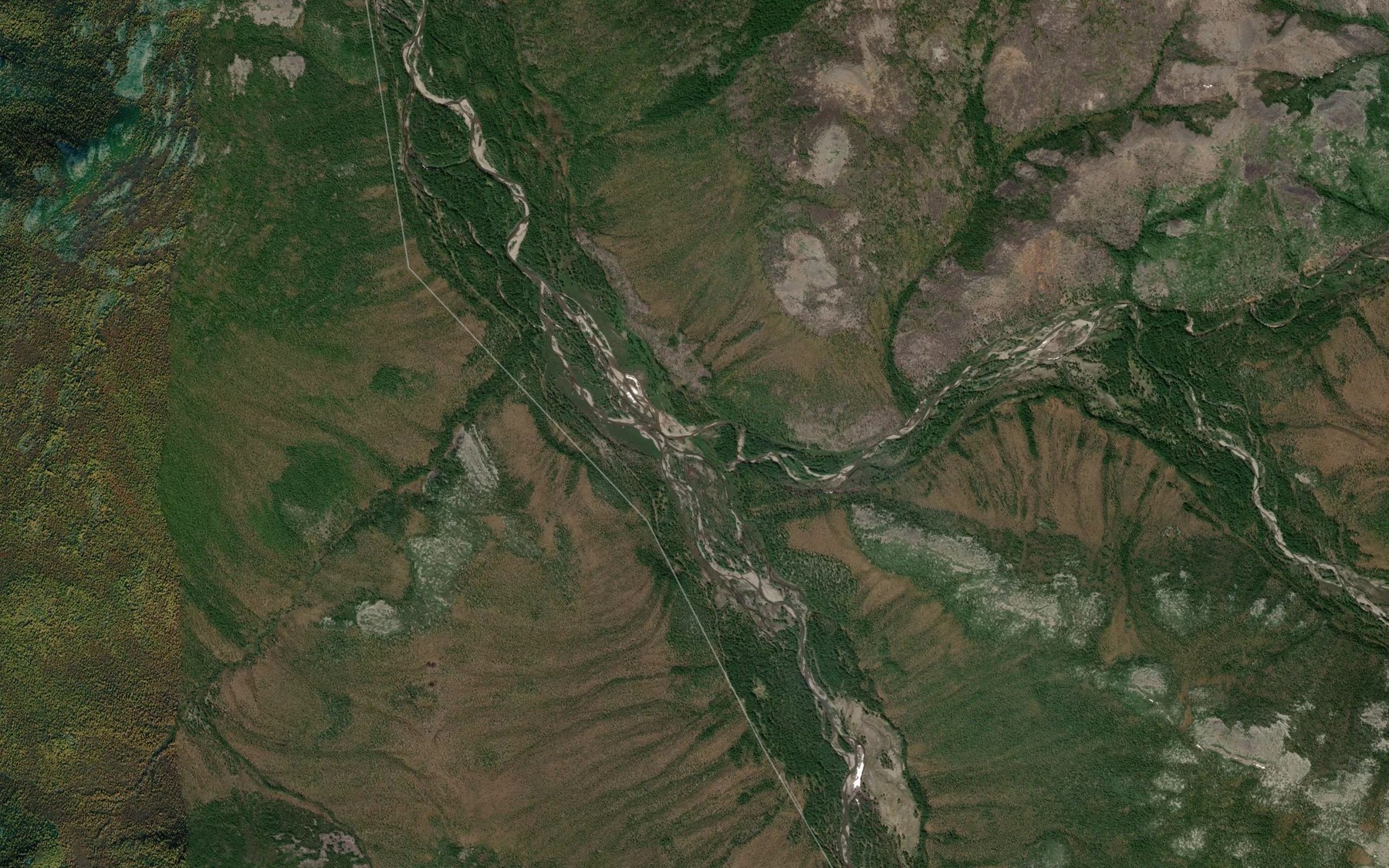 Satellite map of the Kharius