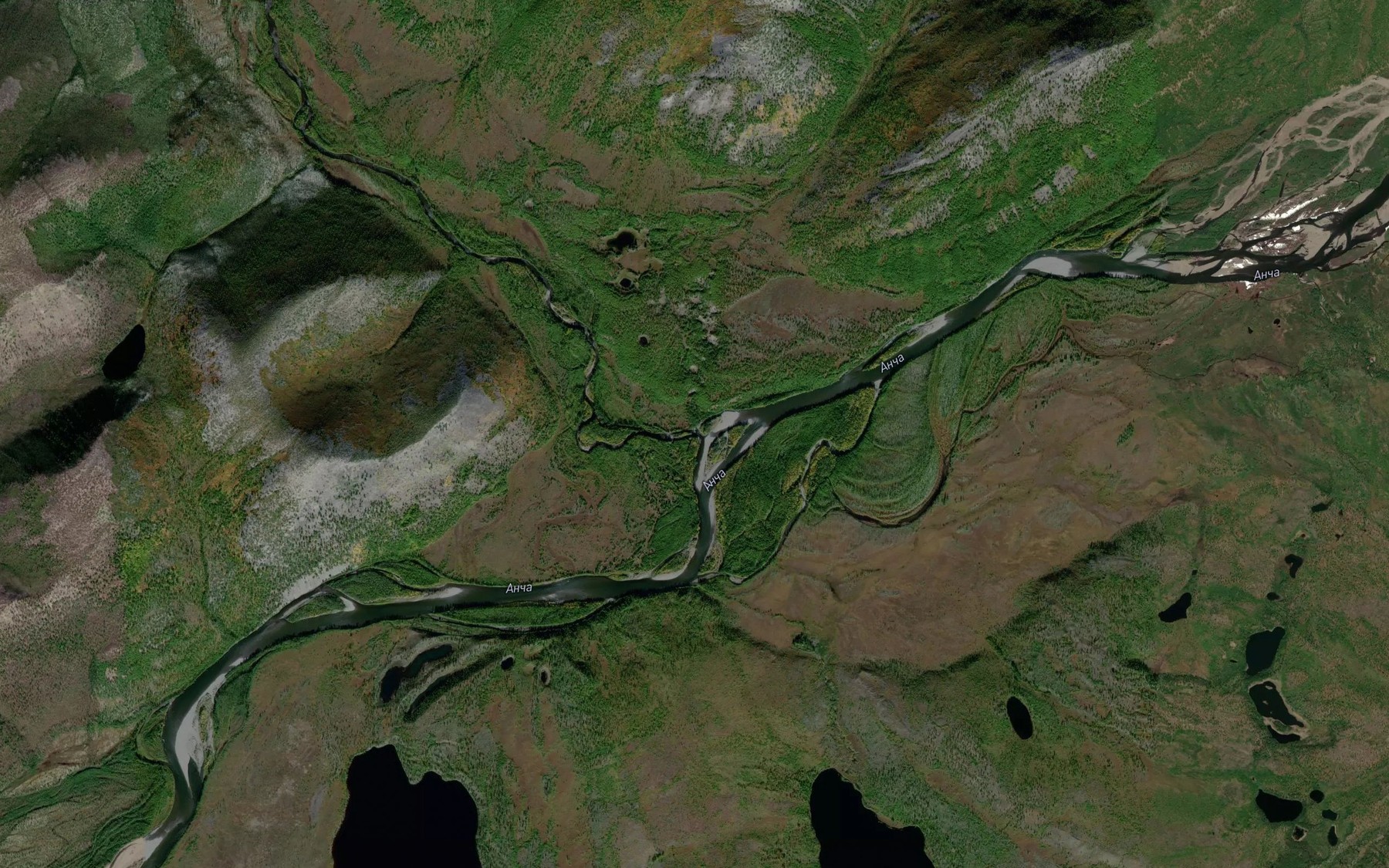 Satellite map of the Setan'ya
