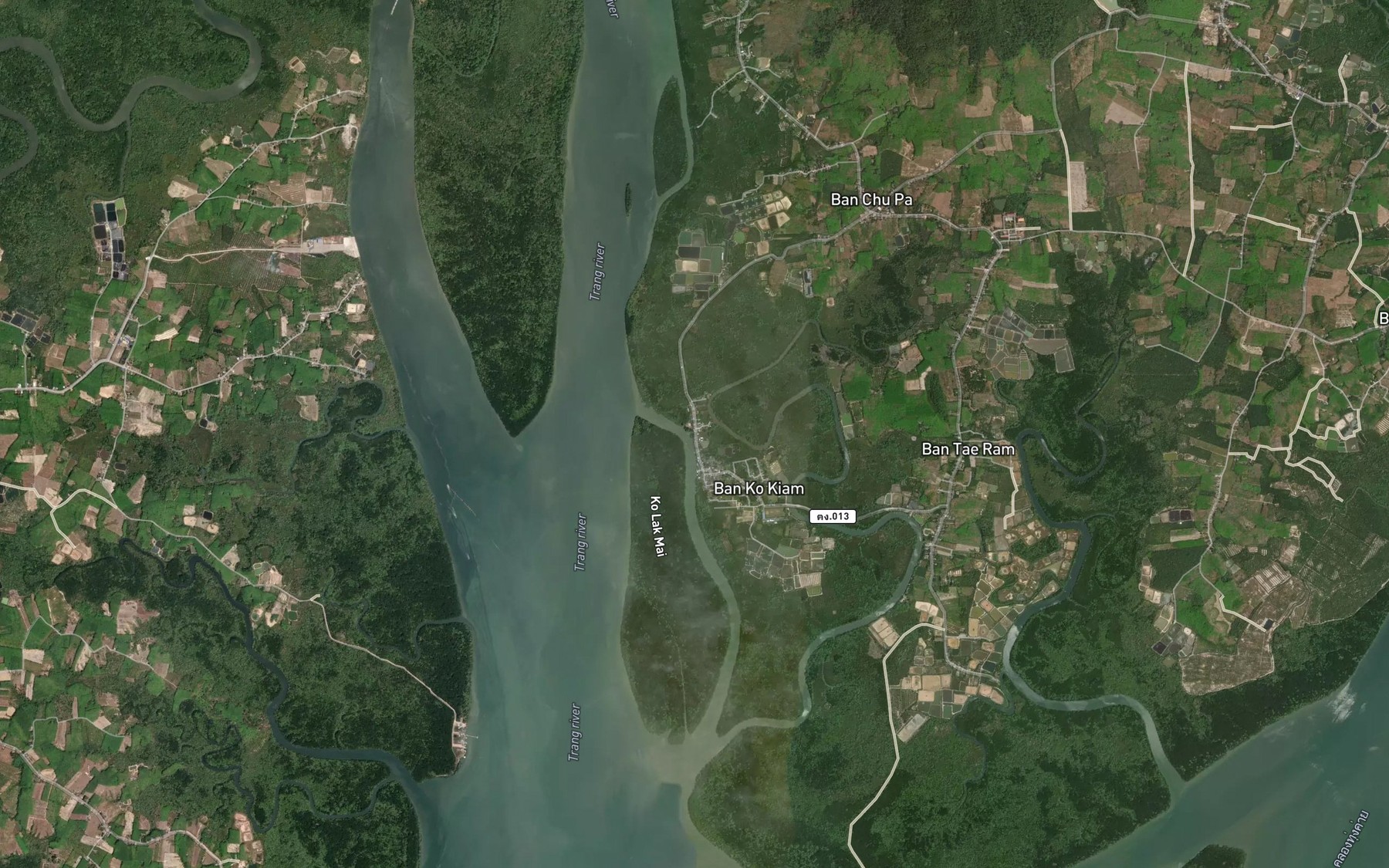 Satellite map of the Khlong Tae Ram