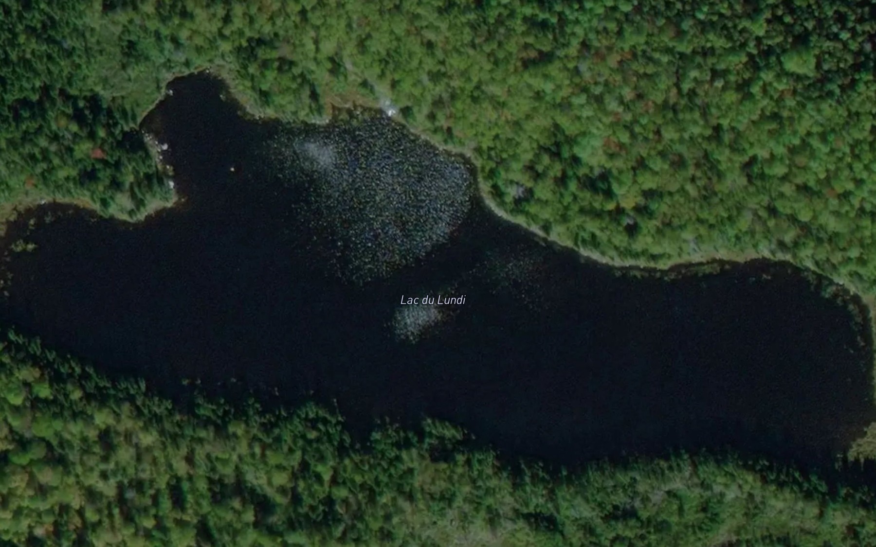 Satellite map of the Lac du Lundi