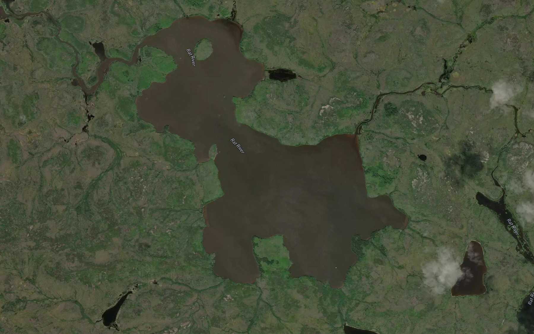 Satellite map of the Misseepastikwayakos Lake