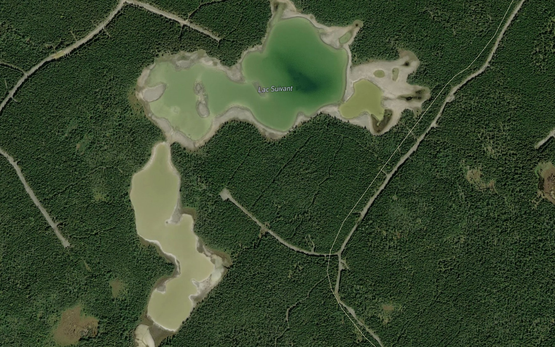 Satellite map of the Lac Suivant