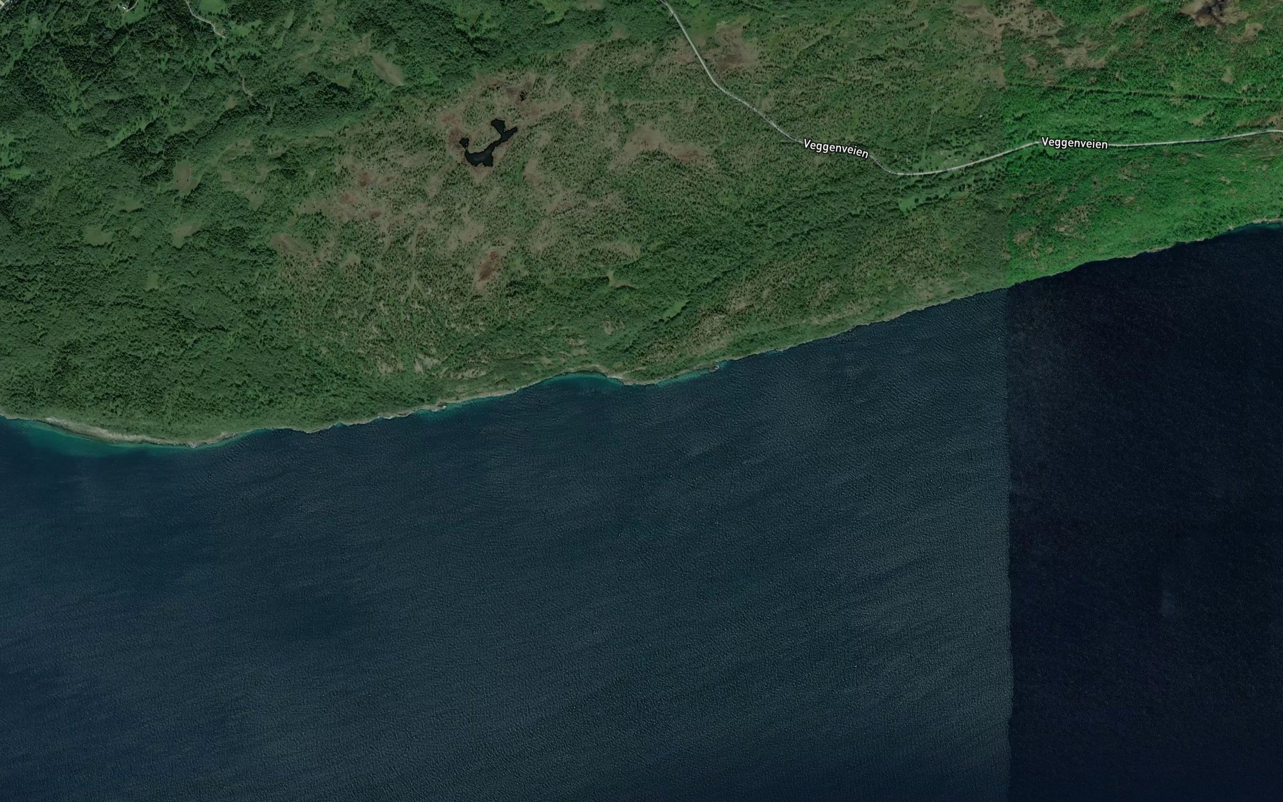 Satellite map of the Hoggvika